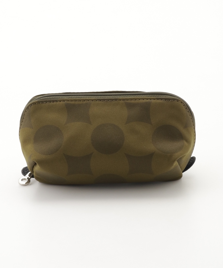 オフプライスストア(ファッショングッズ)(OFF PRICE STORE(Fashion Goods))のLaquoh（ラ・クーオ） フラワー柄ポーチ カーキ(027)
