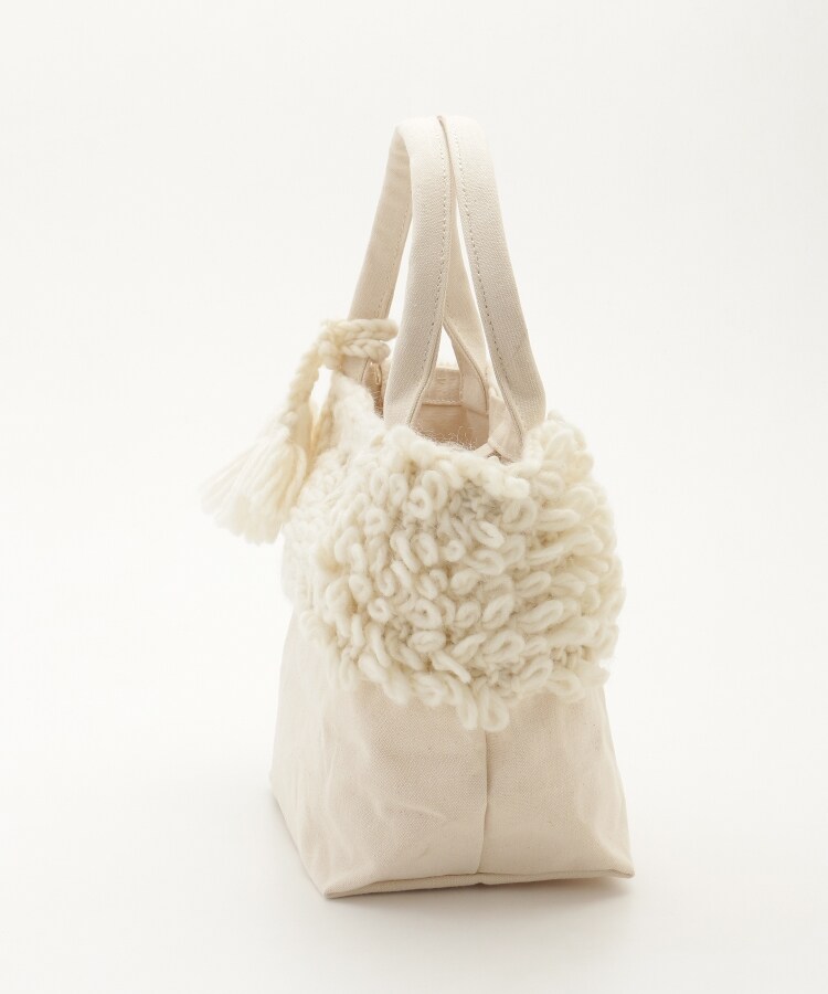 オフプライスストア(ファッショングッズ)(OFF PRICE STORE(Fashion Goods))のEarth Made （アースメイド） キャンバス地＆毛糸コンビハンドバッグ2