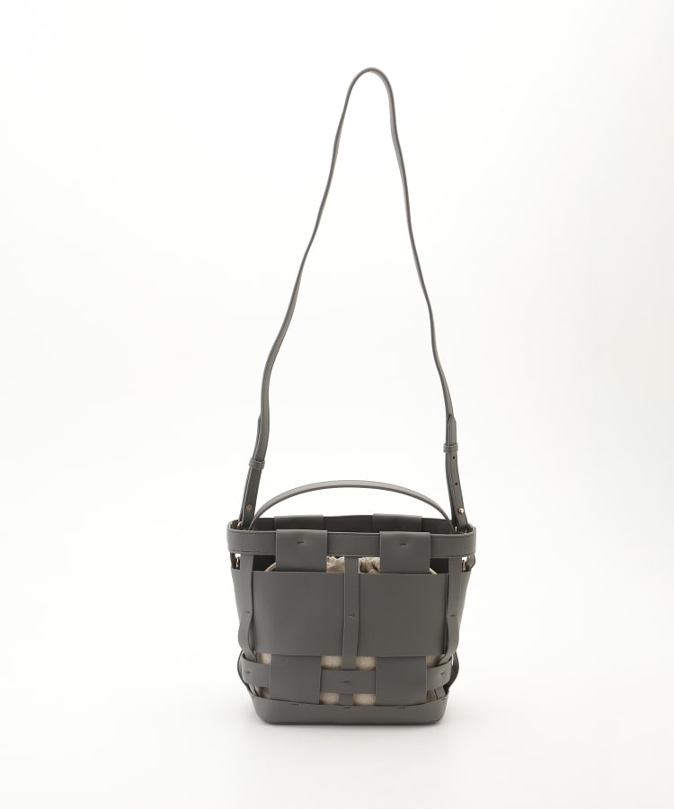 オフプライスストア(ファッショングッズ)(OFF PRICE STORE(Fashion Goods))のcachellier(カシェリエ） 巾着付きショルダーバッグ グレー(012)