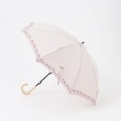 オフプライスストア(ファッショングッズ)(OFF PRICE STORE(Fashion Goods))のスギタ フラワー刺しゅうストライプ晴雨兼用傘 ピンク(072)