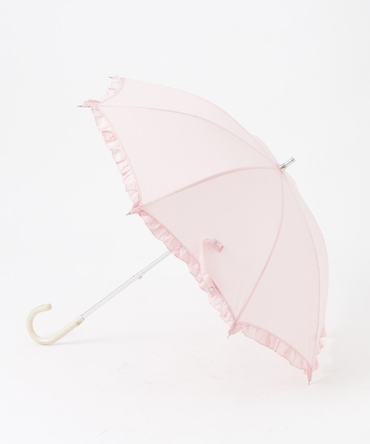 オフプライスストア(ファッショングッズ)(OFF PRICE STORE(Fashion Goods))のスギタ ドット柄フリル晴雨兼用傘 ピンク(072)