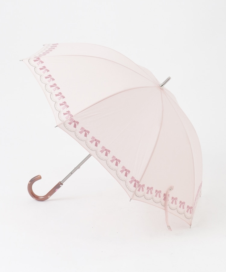 オフプライスストア(ファッショングッズ)(OFF PRICE STORE(Fashion Goods))のスギタ リボン刺しゅう晴雨兼用傘 ピンク(072)