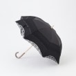 オフプライスストア(ファッショングッズ)(OFF PRICE STORE(Fashion Goods))のスギタ ヘンリボーン柄レーステープ晴雨兼用傘 ブラック(019)