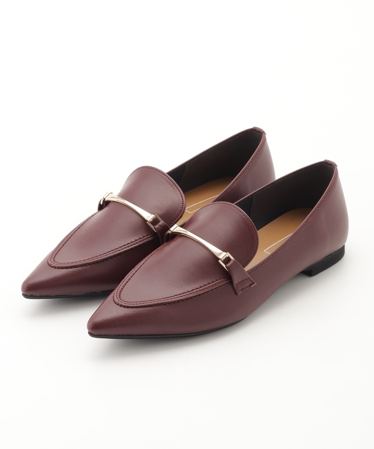 オフプライスストア(ファッショングッズ)(OFF PRICE STORE(Fashion Goods))のｎｏｙａｕ（ノヤウ） モチーフ付きフラットパンプス ワイン(062)