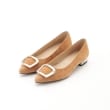 オフプライスストア(ファッショングッズ)(OFF PRICE STORE(Fashion Goods))のPitti (ピッティ） バックルフラットパンプス キャメル(053)