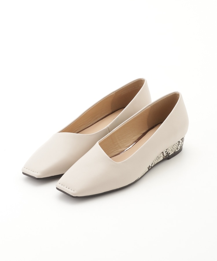 オフプライスストア(ファッショングッズ)(OFF PRICE STORE(Fashion Goods))のPitti (ピッティ） スクエアトゥパンプス アイボリー(004)