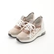 オフプライスストア(ファッショングッズ)(OFF PRICE STORE(Fashion Goods))のMUUM (ムーム） ビジュー付きロゴインヒールスニーカー ピンク(074)