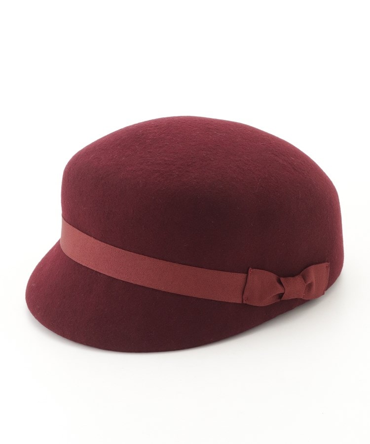 オフプライスストア(ファッショングッズ)(OFF PRICE STORE(Fashion Goods))のSHIGEMATSU（シゲマツ） ウールフェルトリボンハット レッド(061)