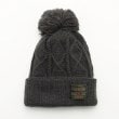 オフプライスストア(ファッショングッズ)(OFF PRICE STORE(Fashion Goods))のSHIGEMATSU（シゲマツ） ボンボン格子編みワッチ【SALE/カジュアル/デイリー/トレンド/ストリート/スポーティースタイル】 チャコールグレー(051)