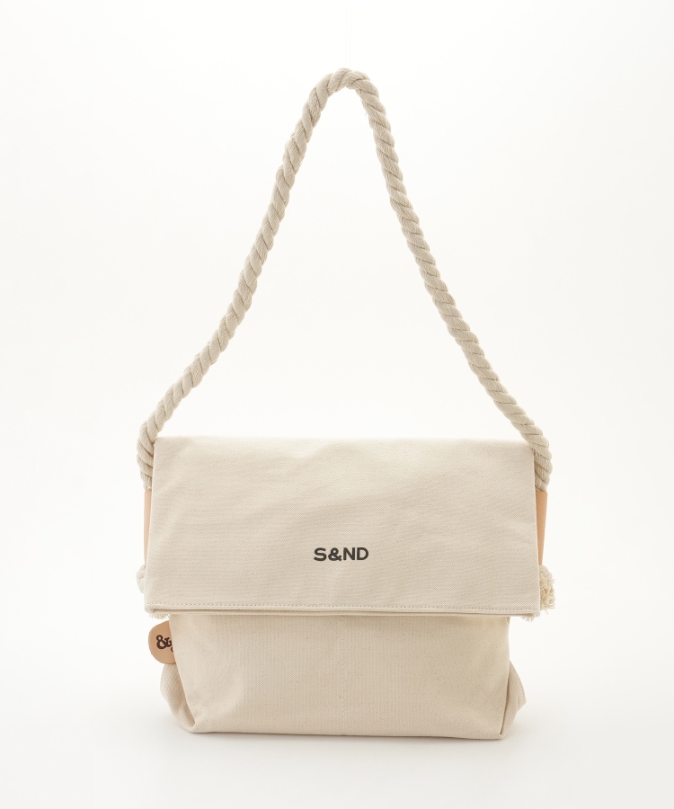 オフプライスストア(ファッショングッズ)(OFF PRICE STORE(Fashion Goods))のｓ＆ｎｄ（セカンド） ロープショルダーキャンバスバッグ ナチュラル(004)