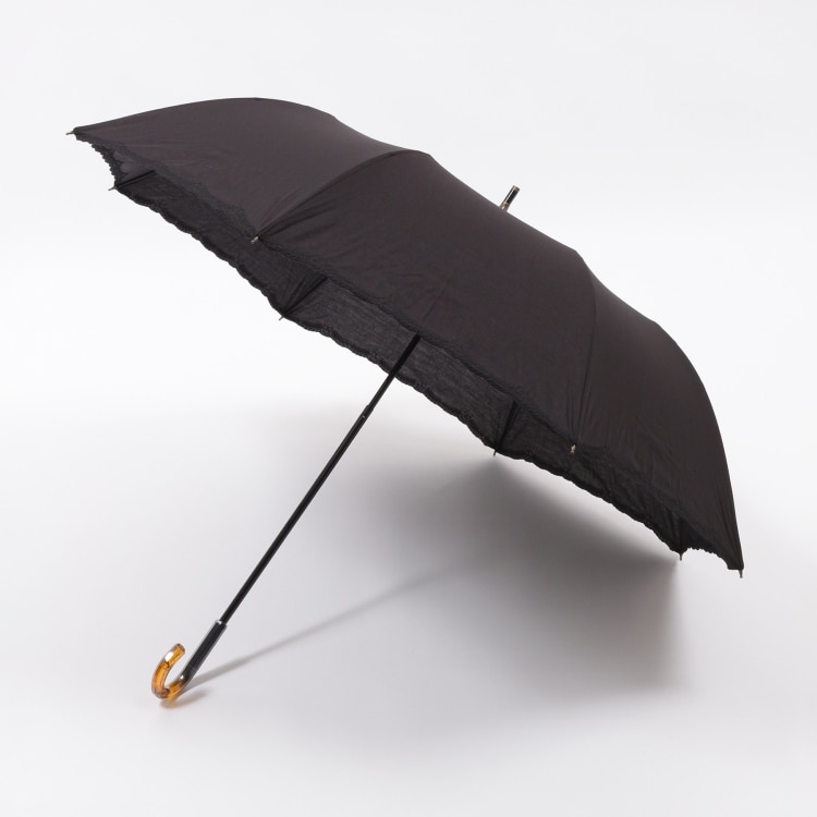 オフプライスストア(ファッショングッズ)(OFF PRICE STORE(Fashion Goods))のスギタ 裾クローバー刺しゅうショートワイド傘 折りたたみ傘