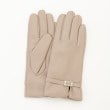 オフプライスストア(ファッショングッズ)(OFF PRICE STORE(Fashion Goods))のMASCLUB（マスクラブ） レザー調ベルト付き手袋(グレージュ) グレージュ(014)