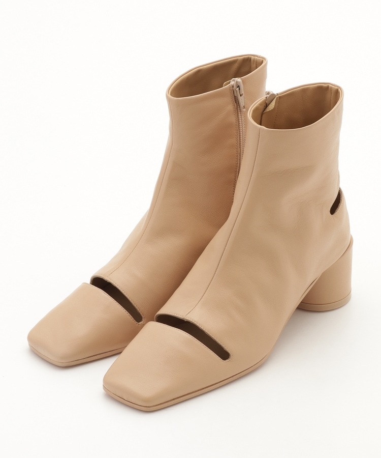 MM6 MAISON MARGIELA(エムエムシックス) 丸ヒールショートブーツ MM6 MAISON MARGIELA(エムエムシックス) 丸ヒールショートブーツ