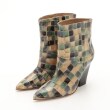 オフプライスストア(ファッショングッズ)(OFF PRICE STORE(Fashion Goods))のTORY BURCH(トリーバーチ) ステンドグラス調ヒールブーツ ベージュ(052)