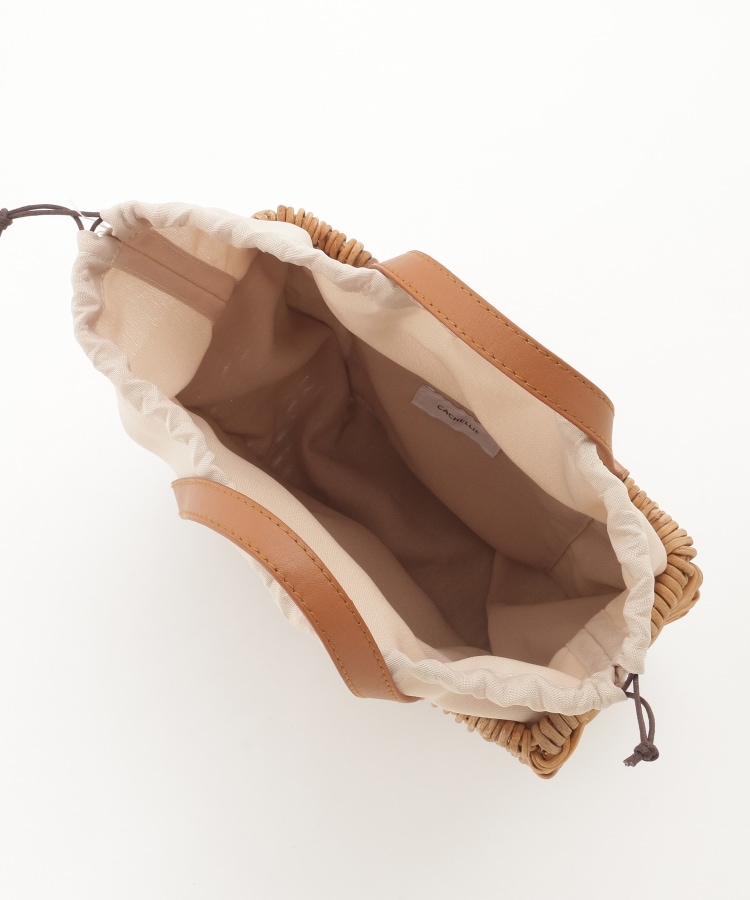 オフプライスストア(ファッショングッズ)(OFF PRICE STORE(Fashion Goods))のcachellier(カシェリエ） 半月型かごバッグ小（BE）3