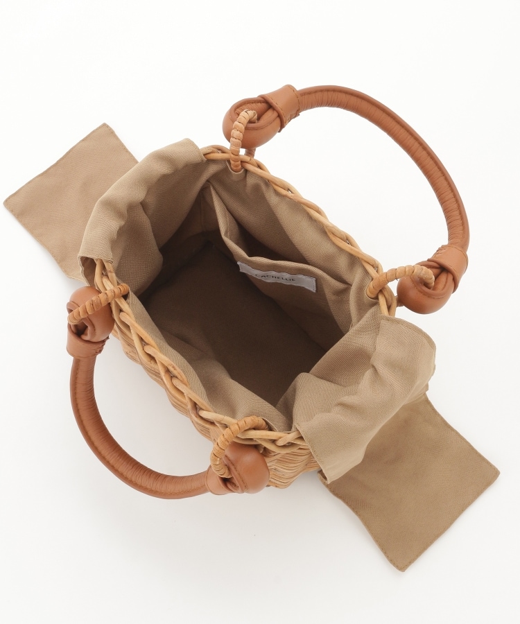 オフプライスストア(ファッショングッズ)(OFF PRICE STORE(Fashion Goods))のcachellier(カシェリエ） 四角かごバッグ（BE）3