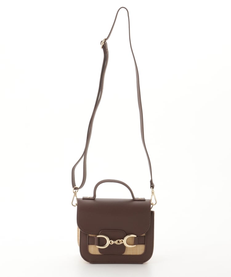 オフプライスストア(ファッショングッズ)(OFF PRICE STORE(Fashion Goods))のcoen（コーエン） フェイクレザーコンビ2WAYショルダーバッグ【SALE/カジュアル/きれいめ/デイリー/トレンド/リゾート】1