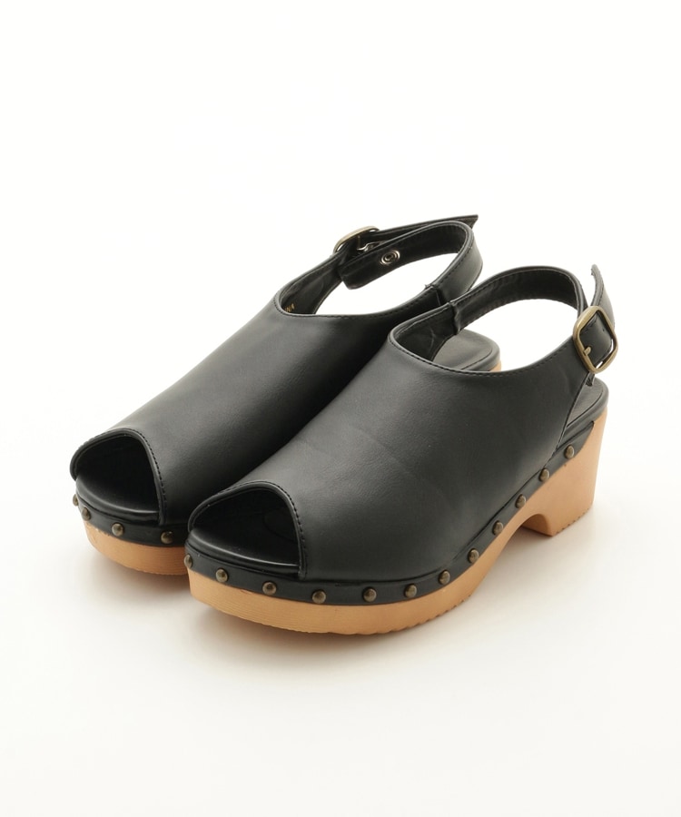 オフプライスストア(ファッショングッズ)(OFF PRICE STORE(Fashion Goods))のcoen(コーエン)　オープントゥバックストラップサボ ブラック(019)