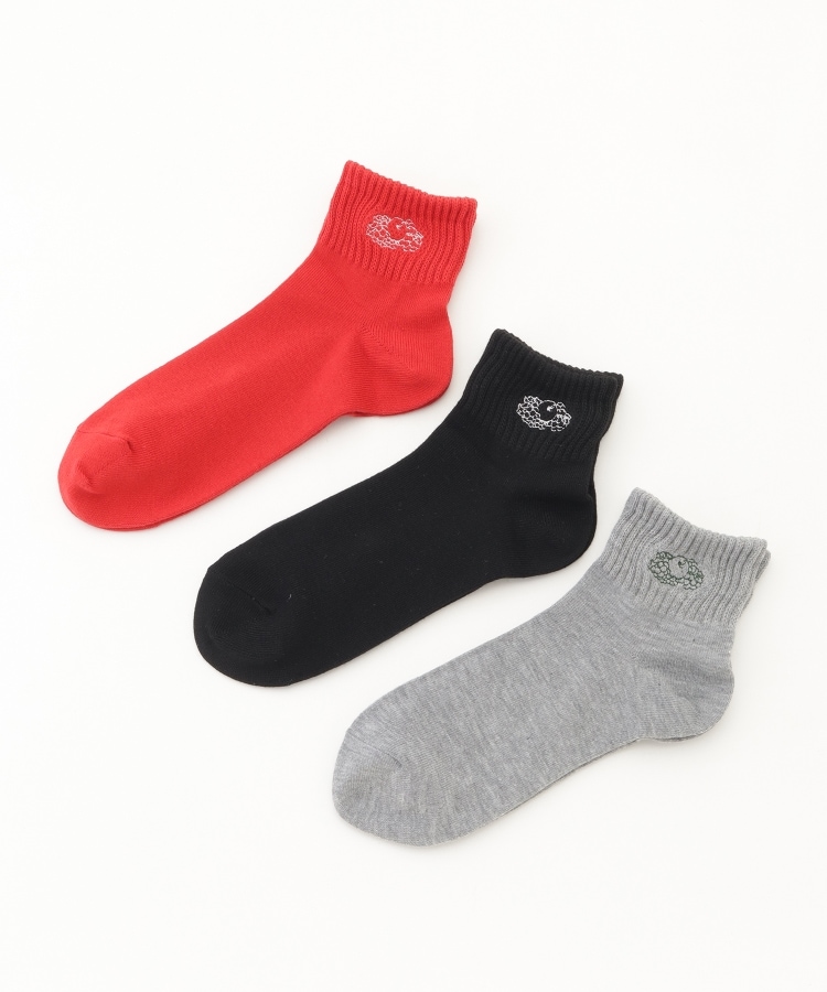 オフプライスストア(ファッショングッズ)(OFF PRICE STORE(Fashion Goods))のFRUIT OF THE LOOM（フルーツ オブ ザ ルーム） 3PAIR　フルーツロゴ刺繍クオーターソックス1