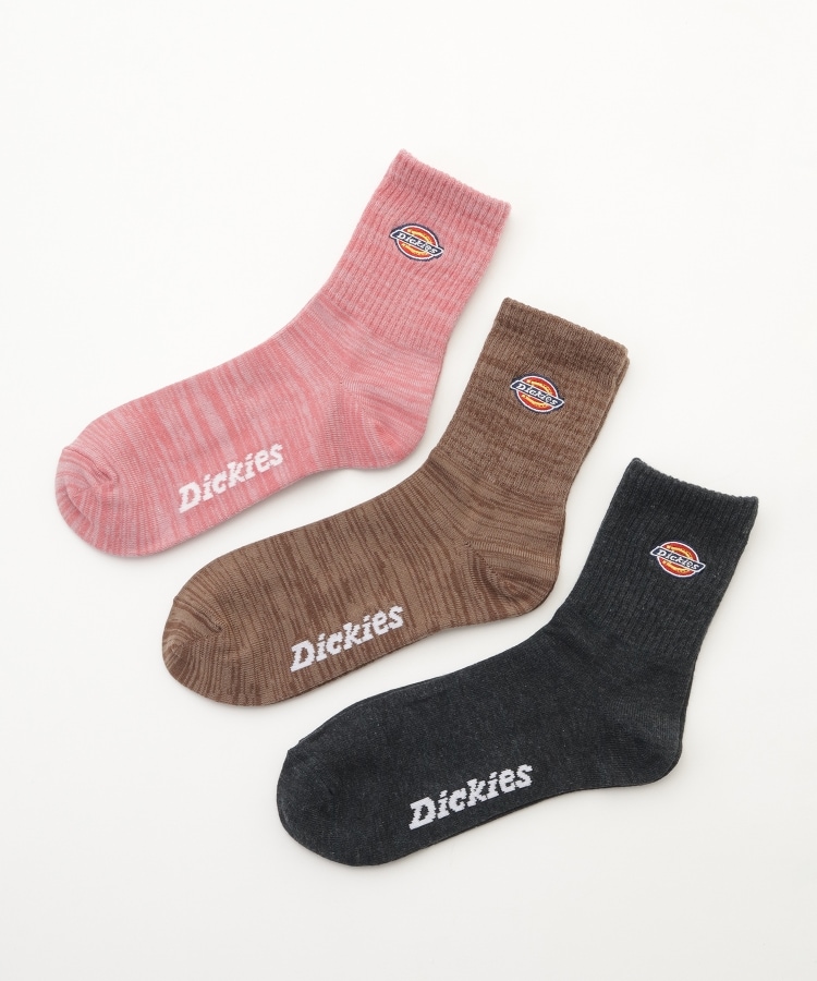 オフプライスストア(ファッショングッズ)(OFF PRICE STORE(Fashion Goods))のDickies（ディッキーズ） 3PAIRS　PACK　ロゴ刺繍クオーターソックス ミックス(999)