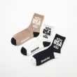 オフプライスストア(ファッショングッズ)(OFF PRICE STORE(Fashion Goods))のDickies（ディッキーズ） 3PAIRS　PACK　USAロゴクオーターソックス ミックス(999)