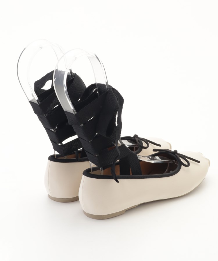 オフプライスストア(ファッショングッズ)(OFF PRICE STORE(Fashion Goods))のEVOL（イーボル） 取り外し可リボン付きフラットパンプス2