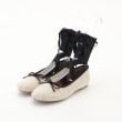 オフプライスストア(ファッショングッズ)(OFF PRICE STORE(Fashion Goods))のEVOL（イーボル） 取り外し可リボン付きフラットパンプス アイボリー(004)