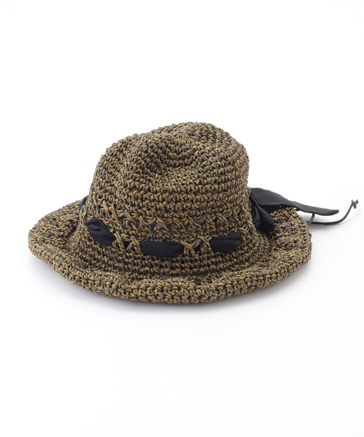 オフプライスストア(ファッショングッズ)(OFF PRICE STORE(Fashion Goods))のshesay（シセイ） リボン付き透かし編み帽1