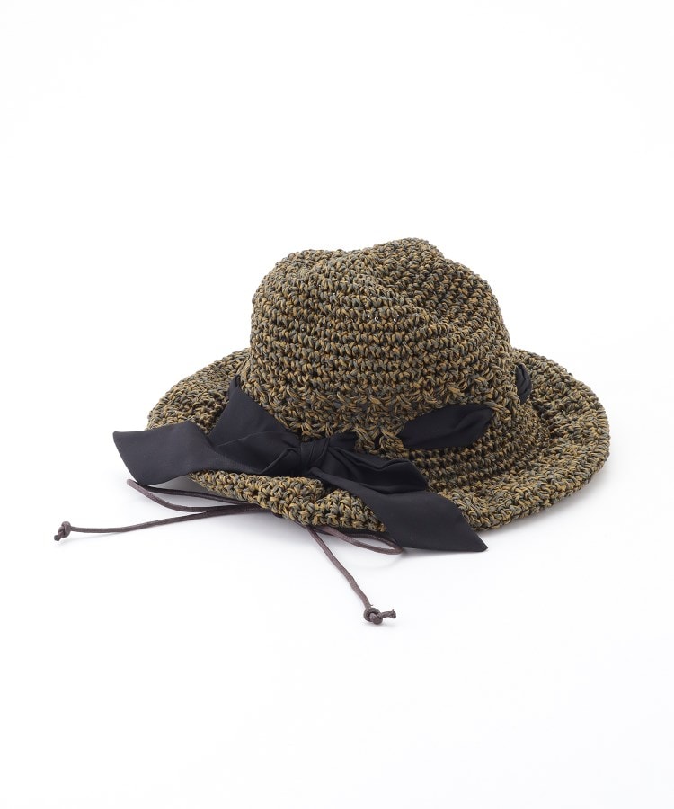 オフプライスストア(ファッショングッズ)(OFF PRICE STORE(Fashion Goods))のshesay（シセイ） リボン付き透かし編み帽2