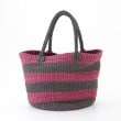 オフプライスストア(ファッショングッズ)(OFF PRICE STORE(Fashion Goods))のshesay（シセイ） ボーダー編みトートバッグ ピンク(072)