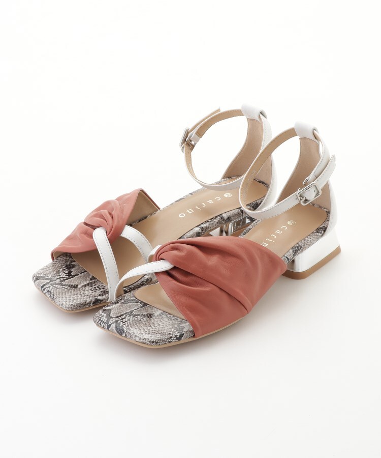 オフプライスストア(ファッショングッズ)(OFF PRICE STORE(Fashion Goods))のcarino（カリーノ） ギャザーツイストアンクルストラップサンダル1