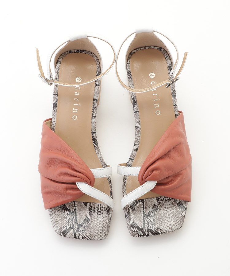 オフプライスストア(ファッショングッズ)(OFF PRICE STORE(Fashion Goods))のcarino（カリーノ） ギャザーツイストアンクルストラップサンダル3