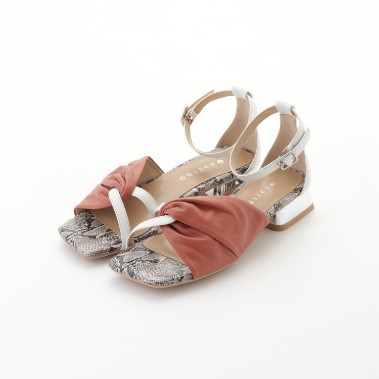 オフプライスストア(ファッショングッズ)(OFF PRICE STORE(Fashion Goods))のcarino（カリーノ） ギャザーツイストアンクルストラップサンダル サンダル・ミュール