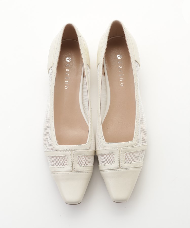 オフプライスストア(ファッショングッズ)(OFF PRICE STORE(Fashion Goods))のcarino（カリーノ） チュールスクエアフラットパンプス3