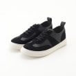 オフプライスストア(ファッショングッズ)(OFF PRICE STORE(Fashion Goods))のcarino（カリーノ） コンビレースアップスニーカー ブラック(019)