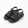 オフプライスストア(ファッショングッズ)(OFF PRICE STORE(Fashion Goods))のあしながおじさん（あしながおじさん） クロスベルトサンダル ブラック(019)