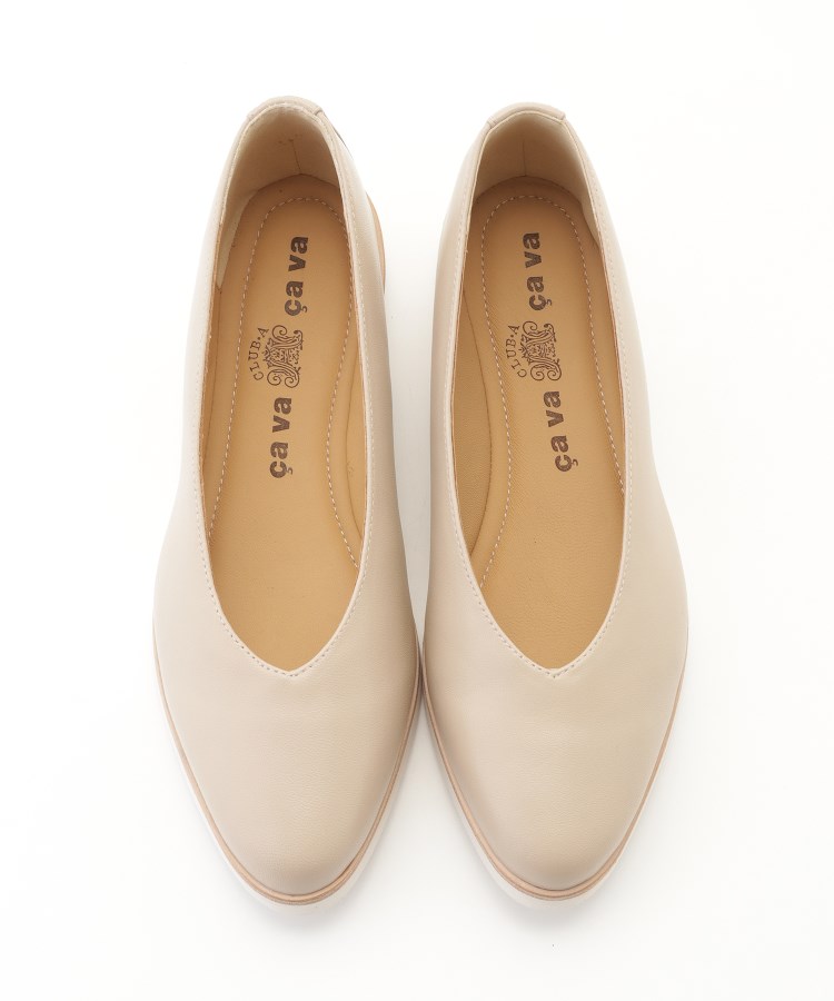 オフプライスストア(ファッショングッズ)(OFF PRICE STORE(Fashion Goods))のcava cava（サヴァサヴァ） 軽量本革フラットパンプス【SALE/セール/カジュアル/デイリー/トレンド/きれいめカジュアル】3