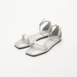オフプライスストア(ファッショングッズ)(OFF PRICE STORE(Fashion Goods))のcoen（コーエン） アンクルストラップフラットサンダル【SALE/セール/カジュアル/デイリー/トレンド】 シルバー(006)