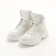 オフプライスストア(ファッショングッズ)(OFF PRICE STORE(Fashion Goods))のALEXANDER MCQUEEN(アレキサンダーマックイーン) ハイカット厚底スニーカー ホワイト(002)