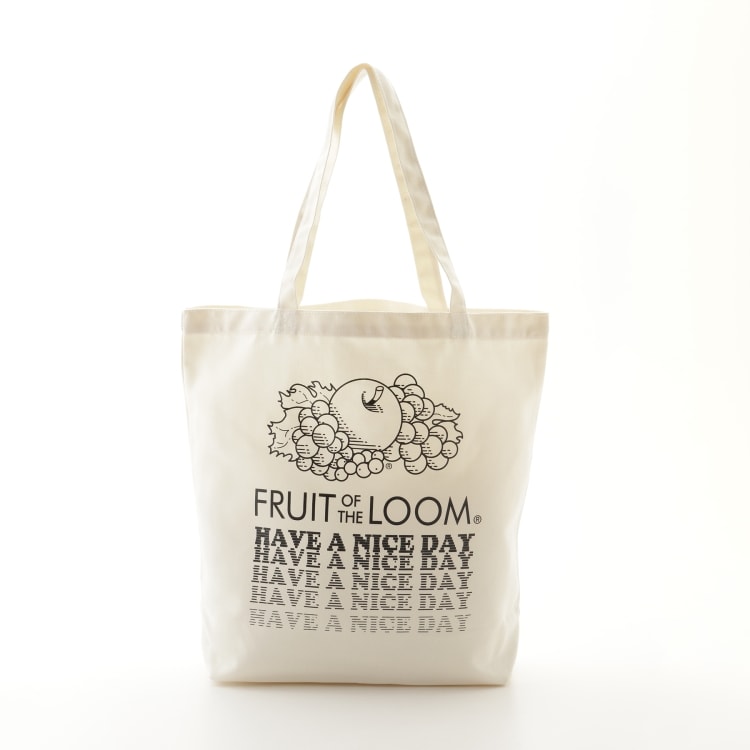 オフプライスストア(ファッショングッズ)(OFF PRICE STORE(Fashion Goods))のFRUIT OF THE LOOM（フルーツ オブ ザ ルーム） モノクロプリントトートバッグ