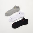 オフプライスストア(ファッショングッズ)(OFF PRICE STORE(Fashion Goods))のFRUIT OF THE LOOM（フルーツ オブ ザ ルーム） 3PAIR　フルーツロゴ刺繍アンクルソックス ミックス(999)