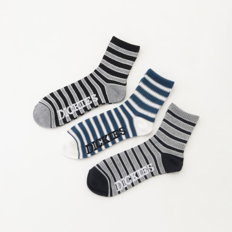 オフプライスストア(ファッショングッズ)(OFF PRICE STORE(Fashion Goods))のDickies（ディッキーズ） 3PAIRS　PACK　ボーダークオーターソックス ソックス