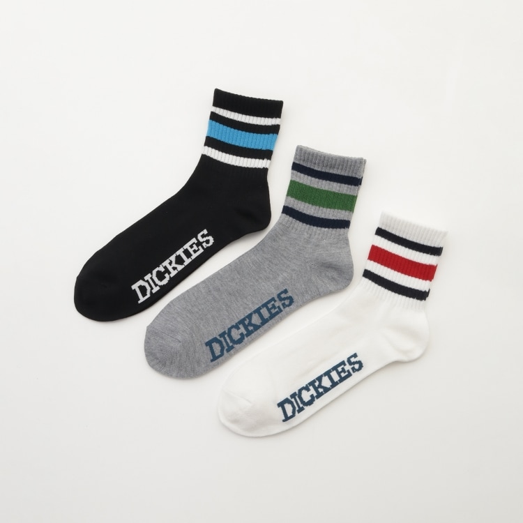 オフプライスストア(ファッショングッズ)(OFF PRICE STORE(Fashion Goods))のDickies（ディッキーズ） 3PAIRS　PACK　ボーダークオーターソックス ソックス