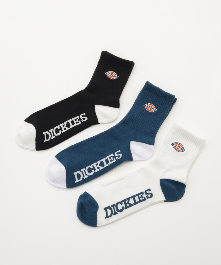 オフプライスストア(ファッショングッズ)(OFF PRICE STORE(Fashion Goods))のDickies（ディッキーズ） 3PAIRS　PACK　ロゴ刺繍クオーターソックス ミックス(999)