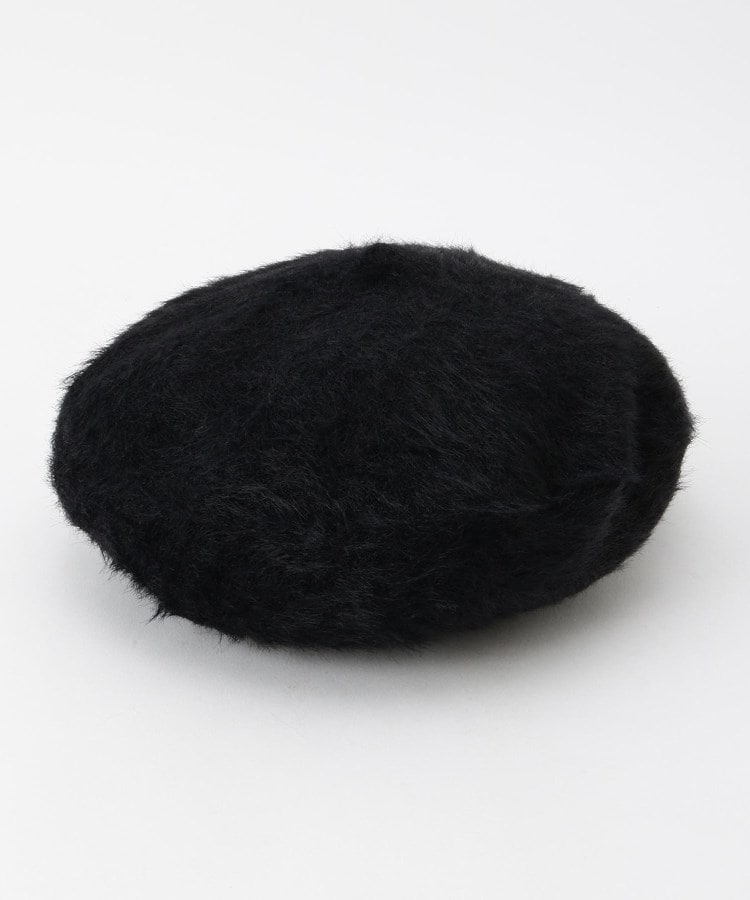 オフプライスストア(ファッショングッズ)(OFF PRICE STORE(Fashion Goods))のBou Jeloud ふわふわニットベレー帽 ブラック(019)