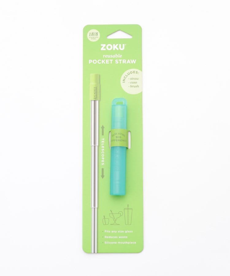 オフプライスストア(ファッショングッズ)(OFF PRICE STORE(Fashion Goods))のZOKU（ゾク） ステンレス製携帯用ストロー ティール(999)
