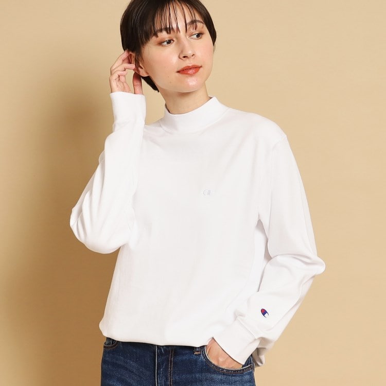 デッサン（ユニセックス）(Dessin(UNISEX))の【ユニセックス】Champion(チャンピオン)モックネックロングスリーブTシャツ カットソー