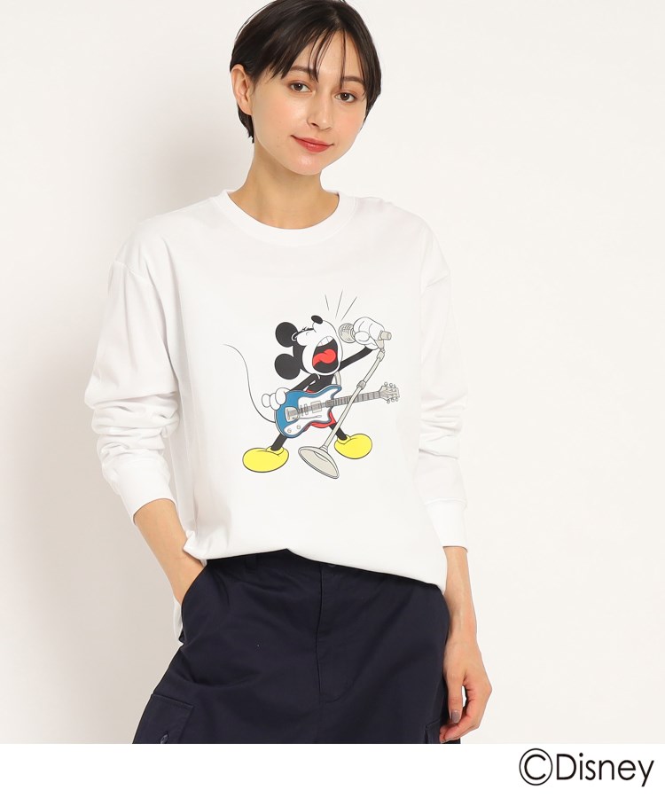 Disney】ミッキーマウス/ミュージック ロングスリーブTシャツ（UNISEX）（カットソー） Dessin(UNISEX)（デッサン）|  ワールド オンラインストア WORLD ONLINE STORE