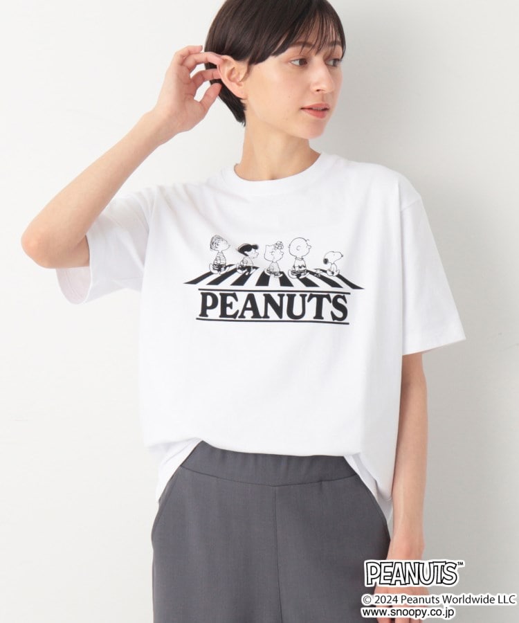 デッサン（ユニセックス）(Dessin(UNISEX))の【ユニセックス】Dessin×PEANUTS Tシャツ ホワイト(001)