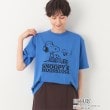 デッサン（ユニセックス）(Dessin(UNISEX))の【ユニセックス】Dessin×PEANUTS Tシャツ ブルー(092)